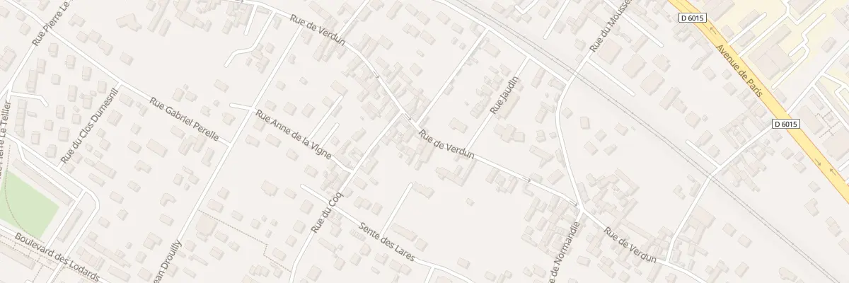 Plan du 61 Rue de Verdun à Vernon