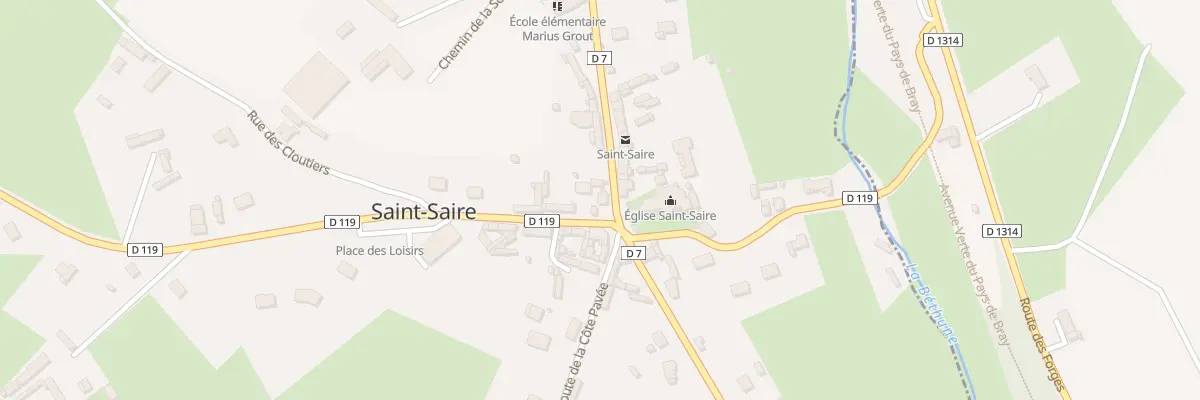 Plan du 2 Rte de la Croix des Mazis à Saint-Saire