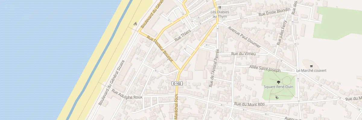 Plan du 207 Rue du Maréchal Foch à Cayeux-sur-Mer