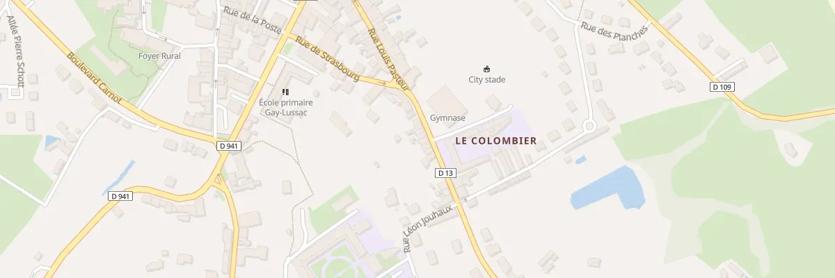 Plan du 16 Av Raymond Poulidor à Saint-Léonard-de-Noblat