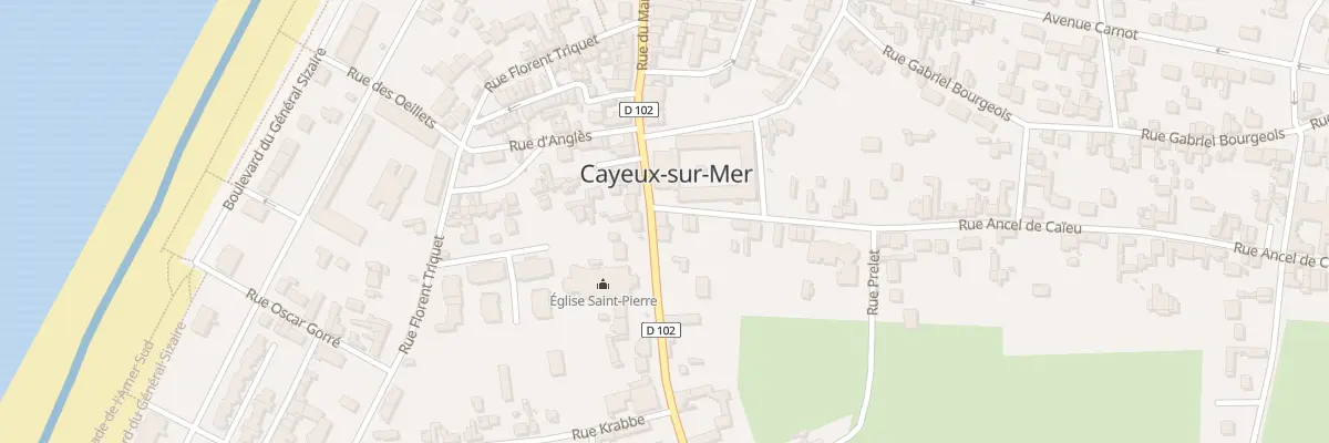 Plan du 134 Rue du Maréchal Foch à Cayeux-sur-Mer