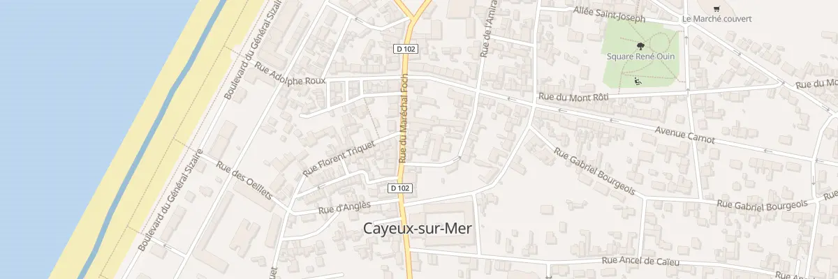 Plan du 152 Rue du Maréchal Foch à Cayeux-sur-Mer