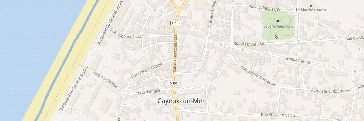 Plan du 154 Rue du Maréchal Foch à Cayeux-sur-Mer