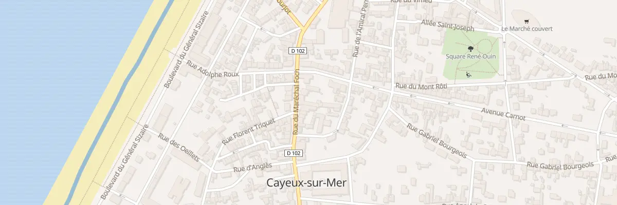Plan du 158 Rue du Maréchal Foch à Cayeux-sur-Mer
