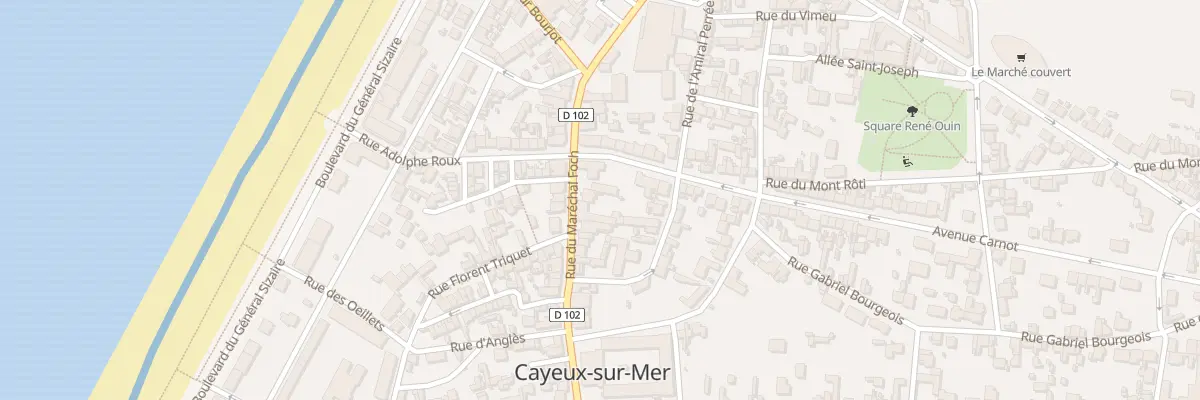 Plan du 160 Rue du Maréchal Foch à Cayeux-sur-Mer