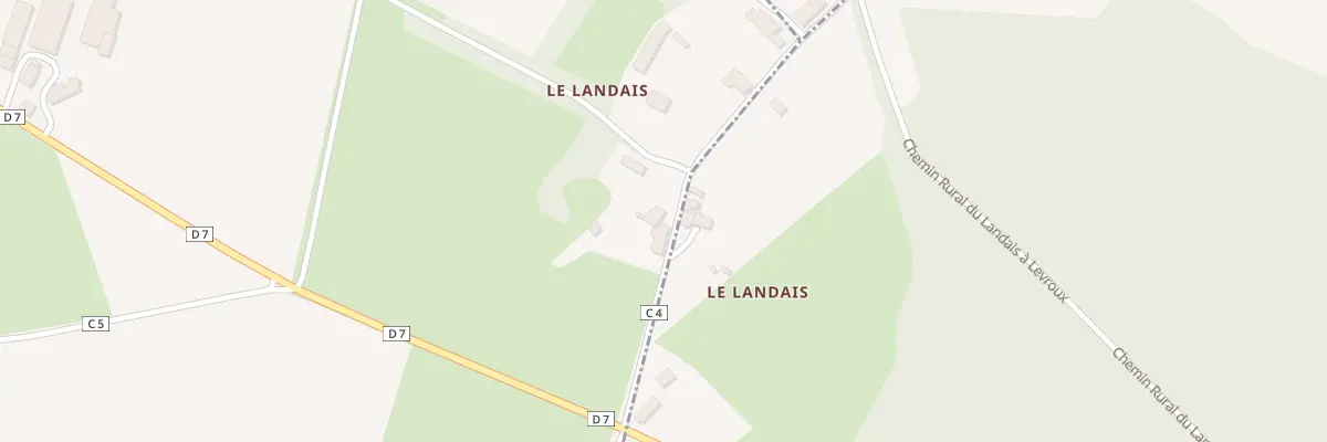 Plan du 7 Le Landais à Frédille