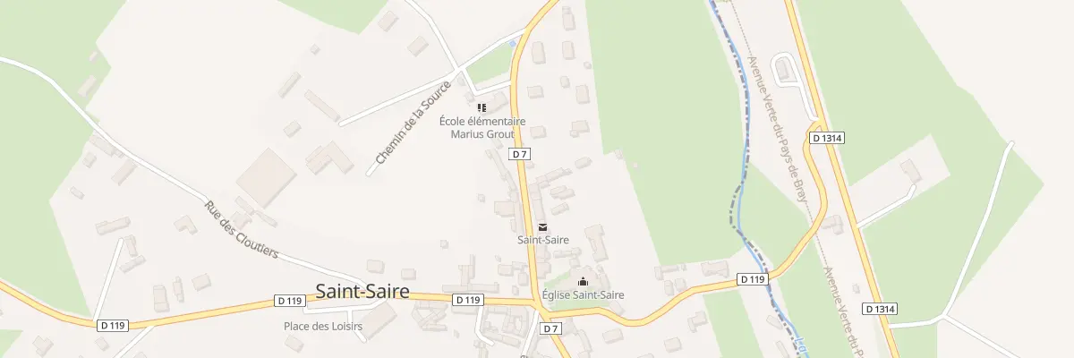 Plan du 108 Rue de la Gare à Saint-Saire