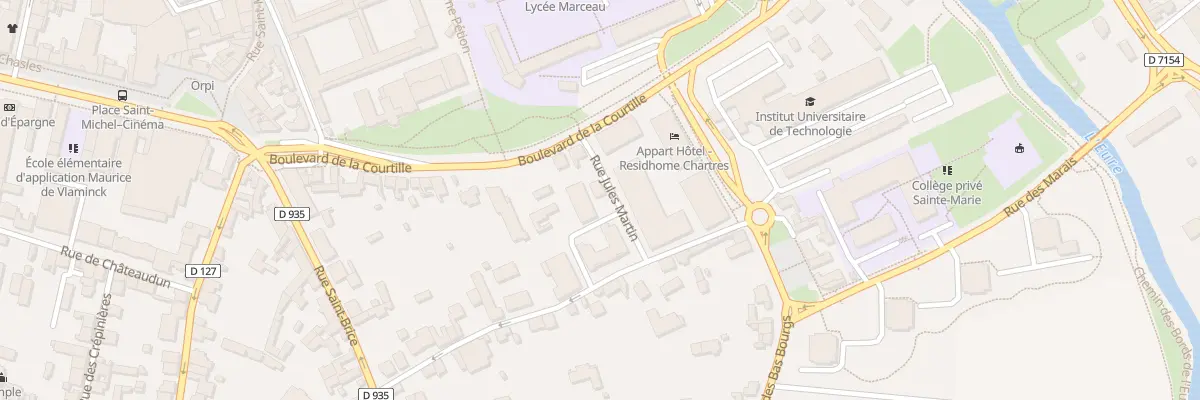 Plan du 2 Rue Jules Martin à Chartres