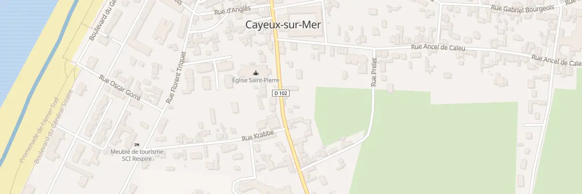 Plan du 128B Rue du Maréchal Foch à Cayeux-sur-Mer