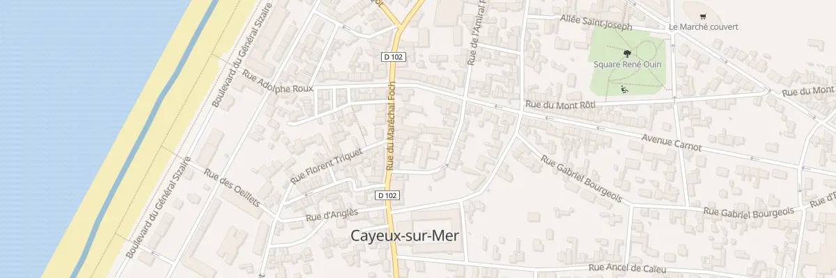 Plan du 156 Rue du Maréchal Foch à Cayeux-sur-Mer