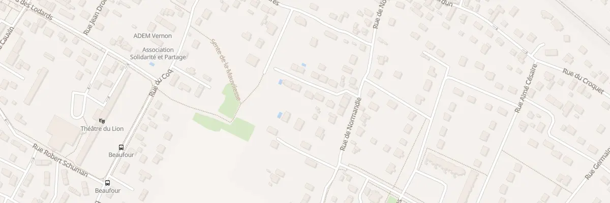Plan du 36 Rue de Normandie à Vernon