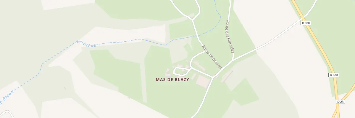 Plan du 23 Rte du mas de Blazy à Saint-Projet