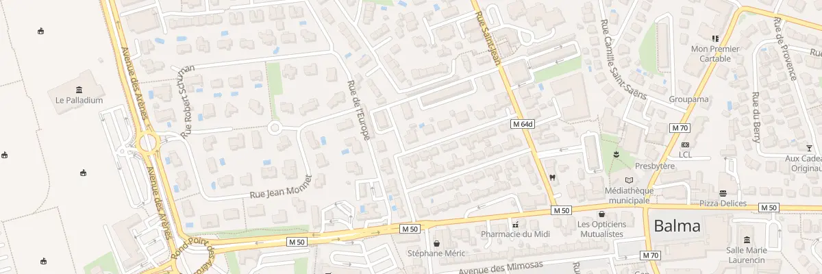 Plan du 1 Rue des Açores à Balma