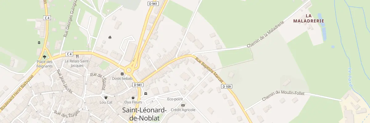 Plan du 34 Rue du Colonel Ledot à Saint-Léonard-de-Noblat