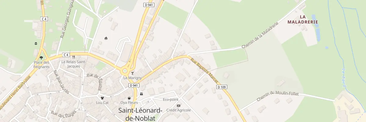 Plan du 34B Rue du Colonel Ledot à Saint-Léonard-de-Noblat
