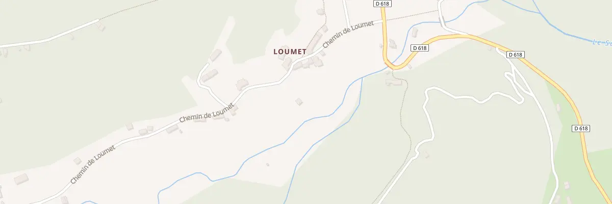 Plan du 818 Loumet de Dessus à Saurat