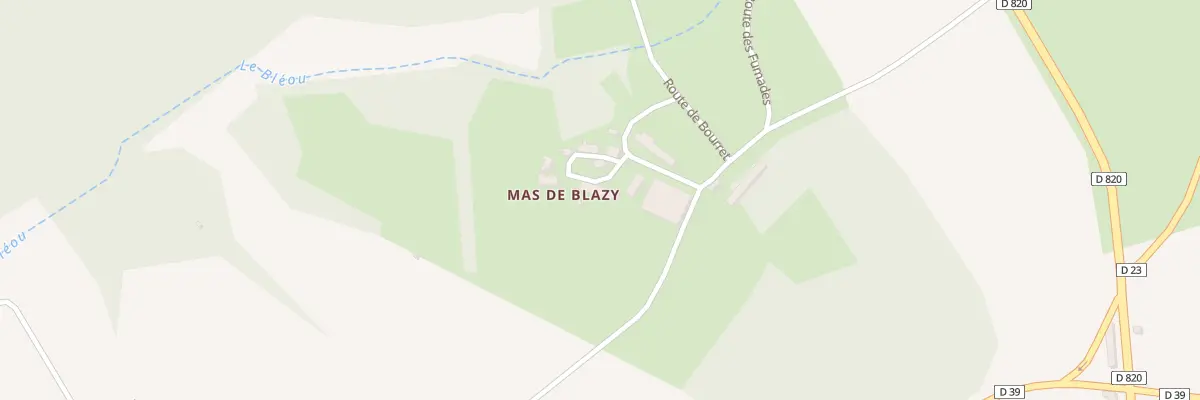 Plan du 5012 Mas de Blazy à Saint-Projet