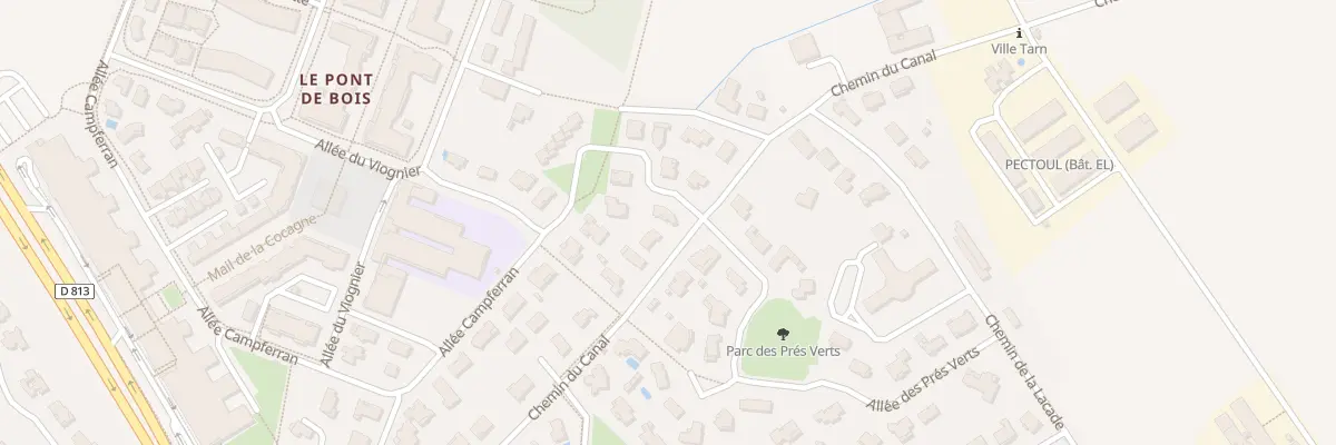 Plan du 27 Che du Canal à Auzeville-Tolosane