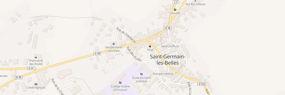 Plan du 17 Rue d’Arsonval à Saint-Germain-les-Belles