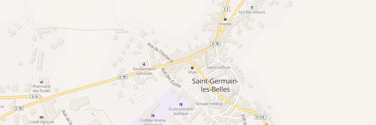 Plan du 15 Rue d’Arsonval à Saint-Germain-les-Belles