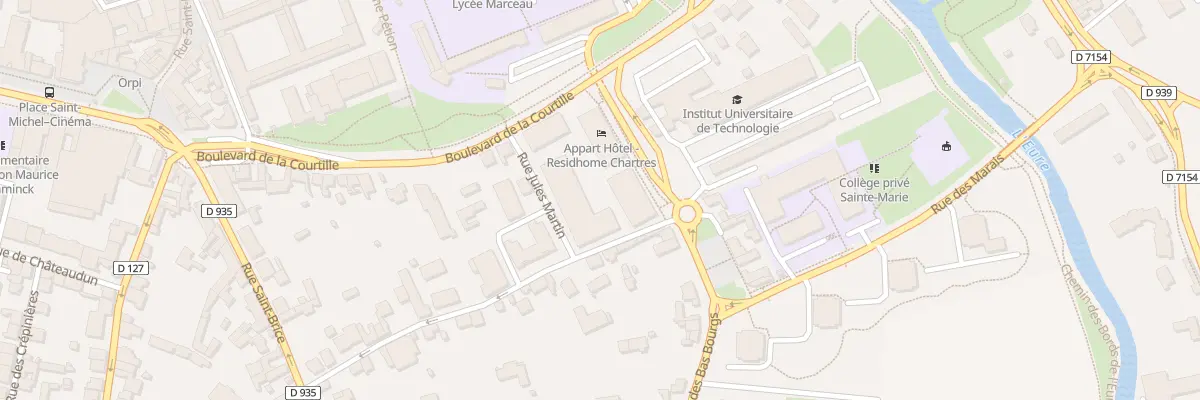 Plan du 7 Rue Jules Martin à Chartres