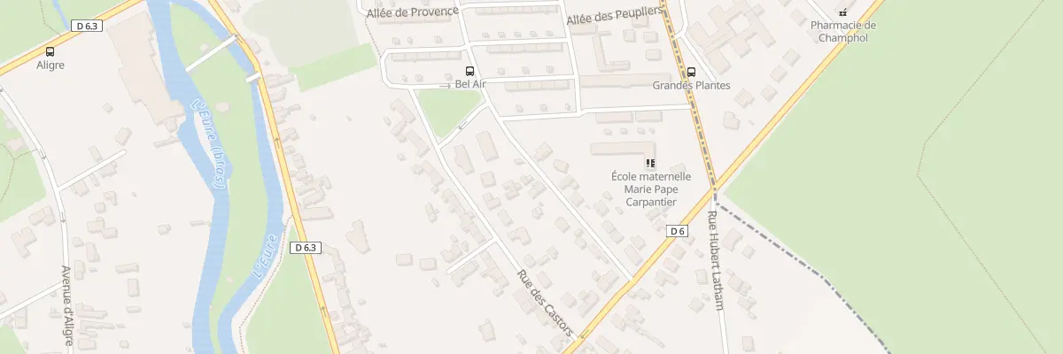 Plan du 7 Av de Bel-Air à Chartres