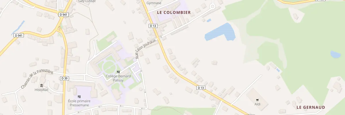 Plan du 15 Av Raymond Poulidor à Saint-Léonard-de-Noblat