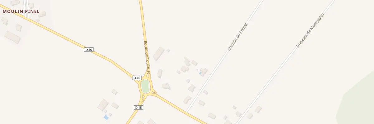 Plan du 85B Che du Poubil à Villariès