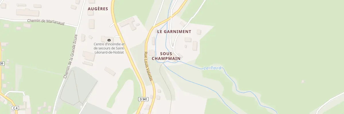 Plan du 1083 Moulin sous Champmin à Saint-Léonard-de-Noblat