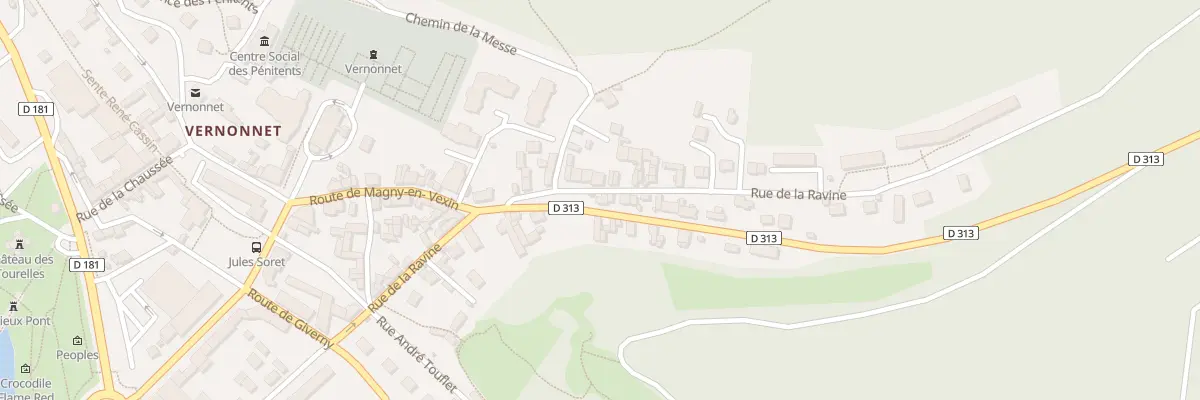 Plan du 18 Rue de la Ravine à Vernon