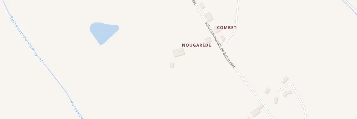 Plan du 5018 Nougarede à La Salvetat-Belmontet