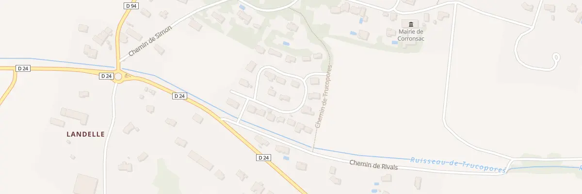 Plan du 4 Che du Cossignol à Corronsac