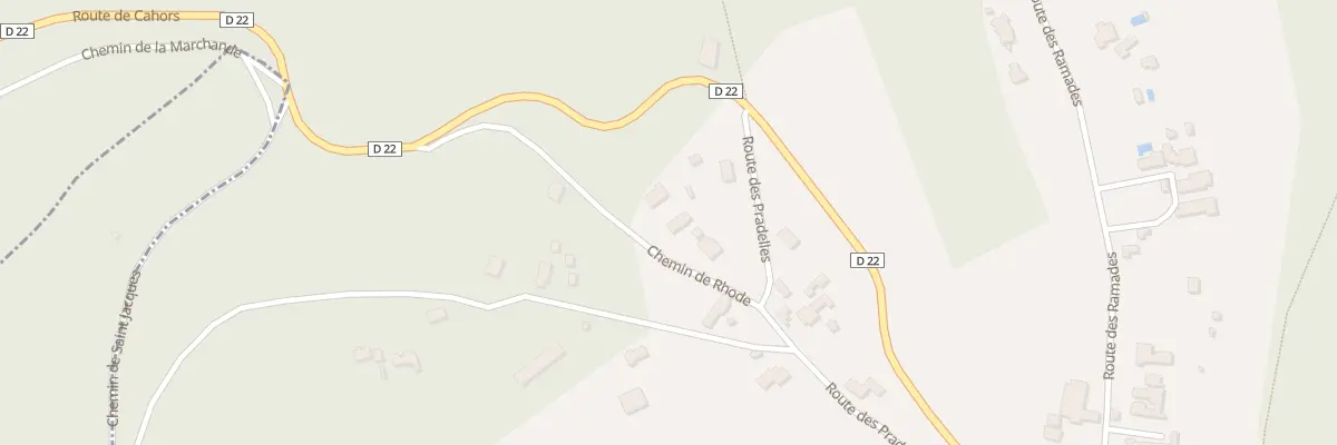 Plan du 70 Che Rhode à Flaujac-Poujols