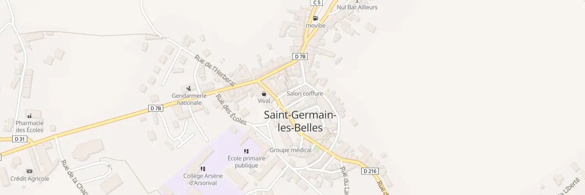 Plan du 4 Rue des Fleurs à Saint-Germain-les-Belles