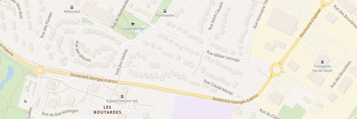 Plan du 36 Rue Claude Monet à Vernon