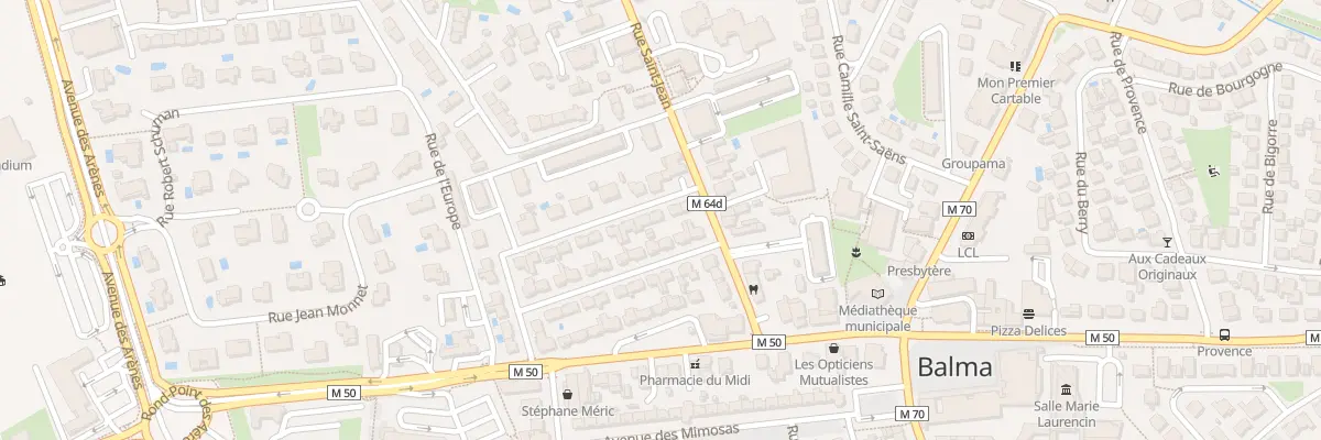 Plan du 20 Rue des Açores à Balma