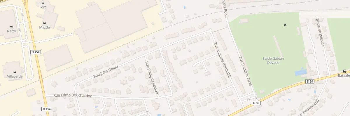 Plan du 13B Rue Jules Dalou à Brive-la-Gaillarde