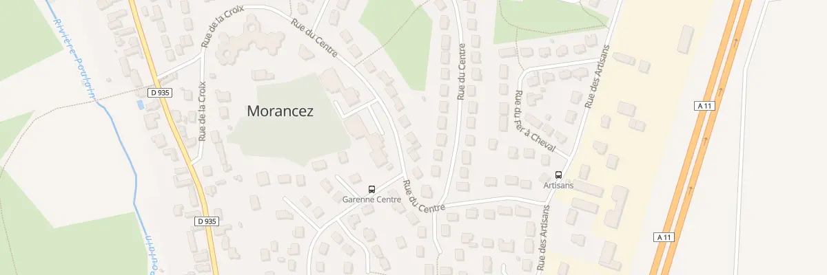 Plan du 13 Rue du Centre à Morancez