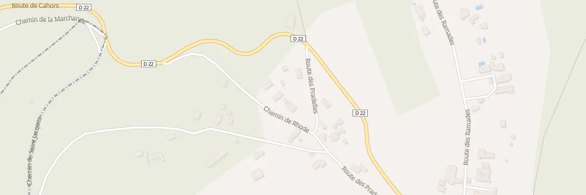 Plan du 40 Che Rhode à Flaujac-Poujols