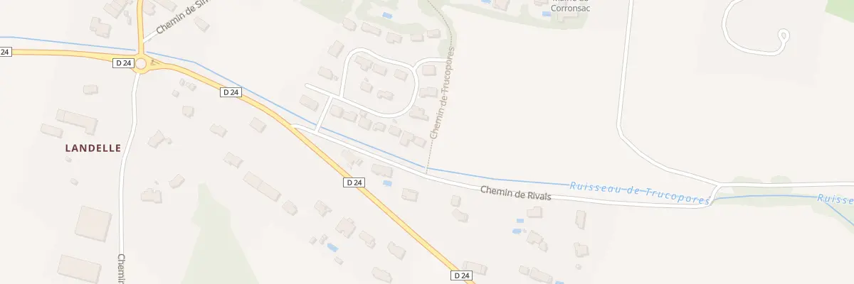 Plan du 13 Che du Cossignol à Corronsac