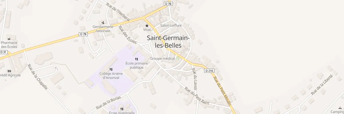 Plan du 10 Pl de l’Église à Saint-Germain-les-Belles