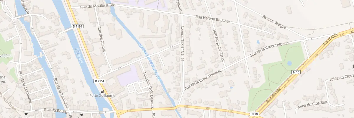 Plan du 15 Av Texier Gallas à Chartres