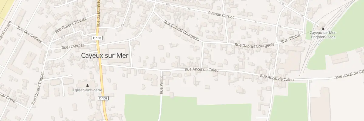 Plan du 13 Rue Ancel de Caïeu à Cayeux-sur-Mer