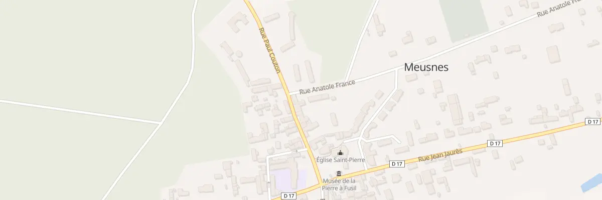 Plan du 10 Rue Anatole France à Meusnes