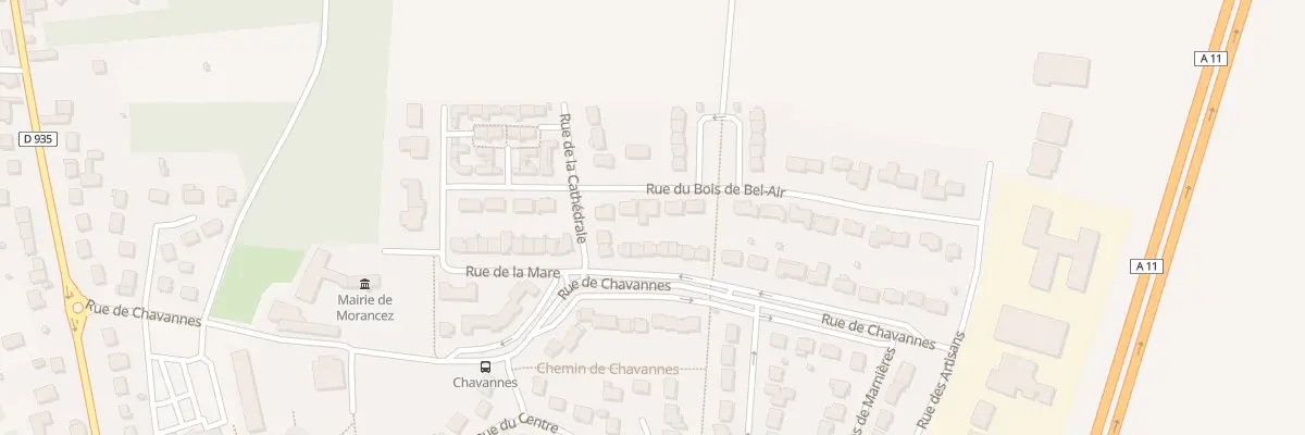 Plan du 23 Rue du Bois de Bel Air à Morancez