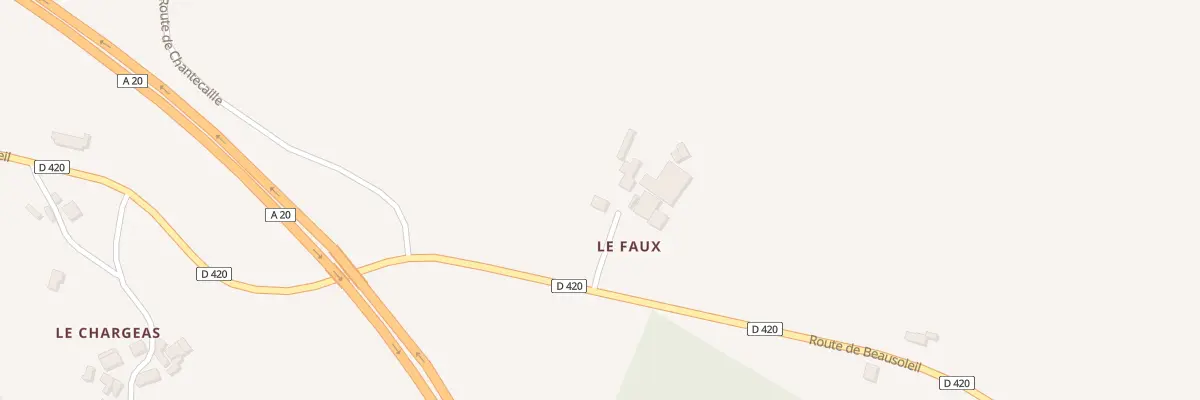 Plan du 1024 Rte de Beausoleil à Saint-Germain-les-Belles