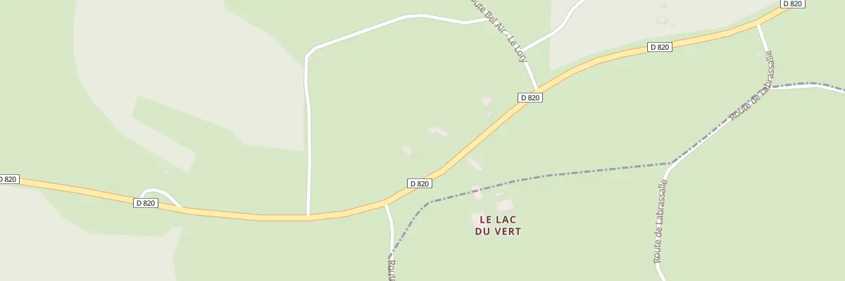Plan du 5013 Lac du Vert à Ussel