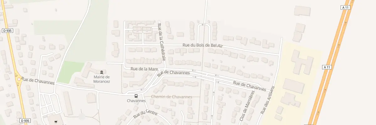 Plan du 23 Rue de Chavannes à Morancez