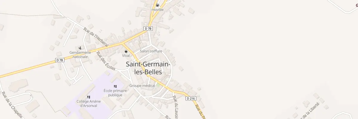 Plan du 9 Rue de l’Anc Mairie à Saint-Germain-les-Belles