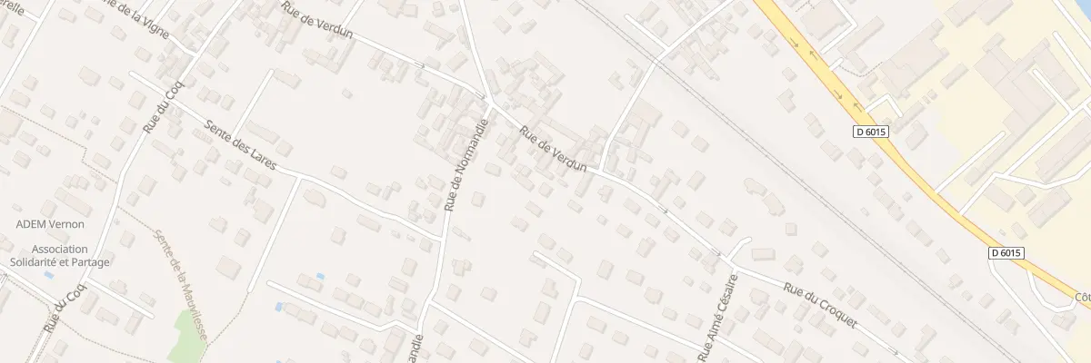 Plan du 17 Rue de Verdun à Vernon
